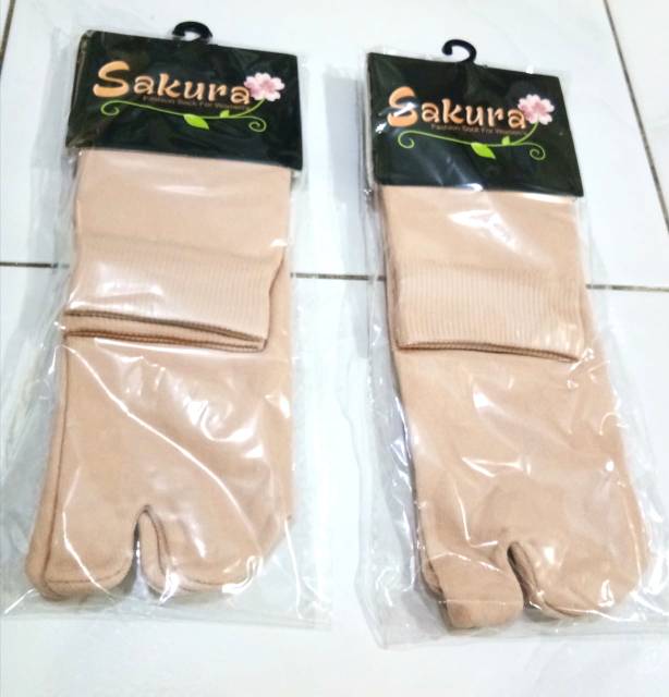 Kaos Kaki Muslim 2 Jari POLOS Sakura