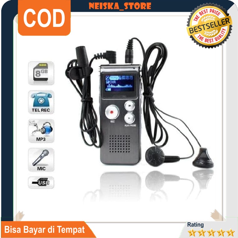 Perekam Suara USB Alat Perekam Suara Mini Perekam Audio USB MP3 Player Mini Digital Voice Recorder C