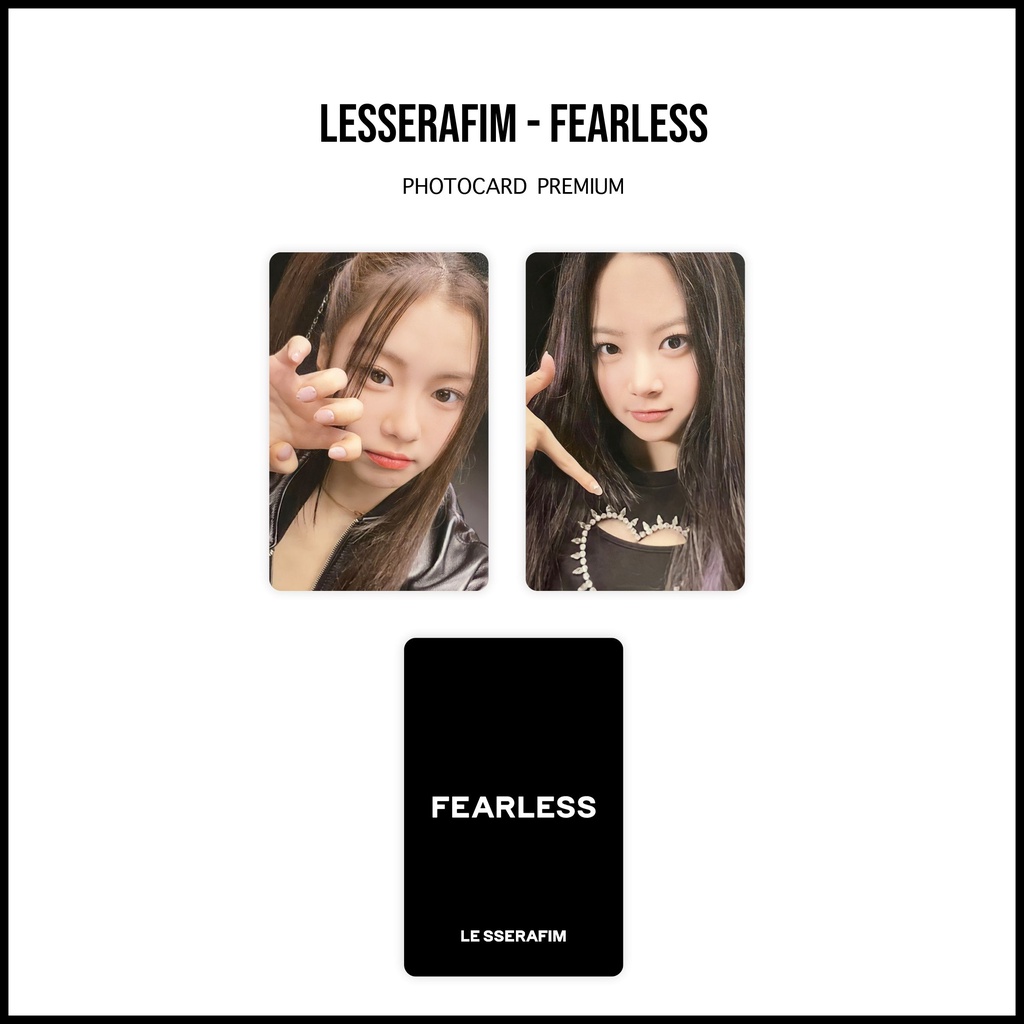 [SET] Photocard Lesserafim Fearless