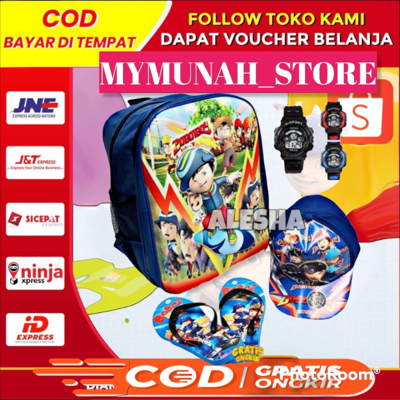 PROMO TAS Timbul TERMURAH Ransel Sekolah TK  Anak Laki Laki Motif 3D Timbul IMPORT