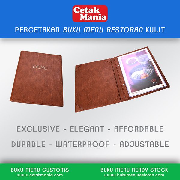 

BUKU MENU RESTORAN - ISI PLASTIK A4 - READY STOCK