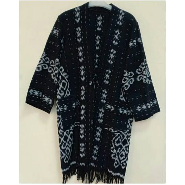 Outer kain tenun troso etnic jepara