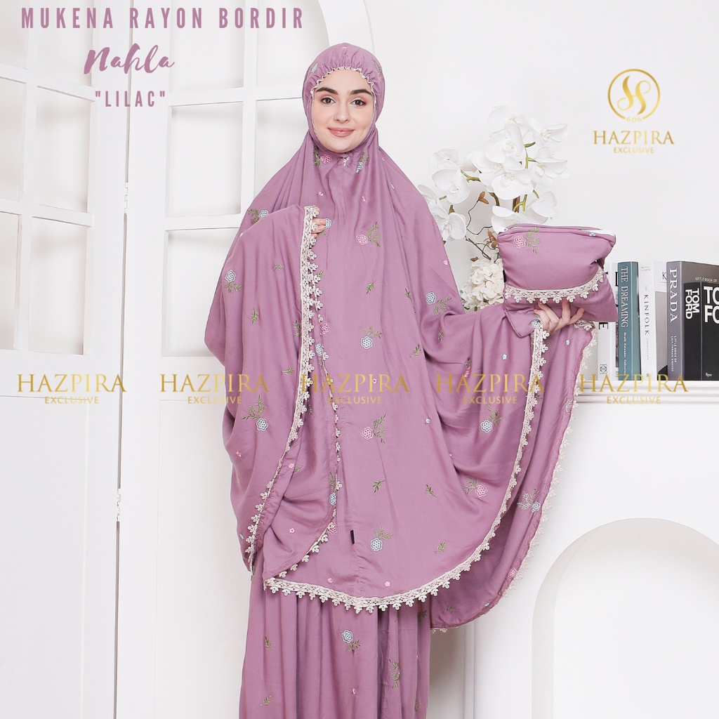 MUKENA BORDIR DEWASA RAYON NAHLA PREMIUM JUMBO