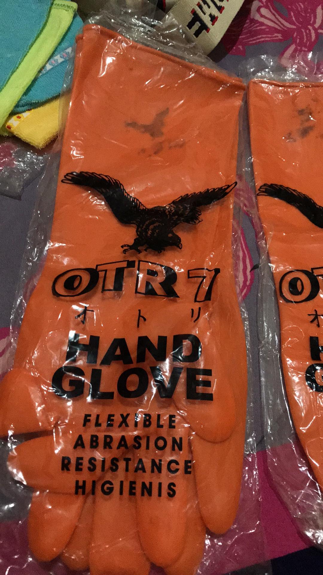 Sarung Tangan Karet Cuci Piring Latex Panjang Tahan Kimia Otory 7 Inch