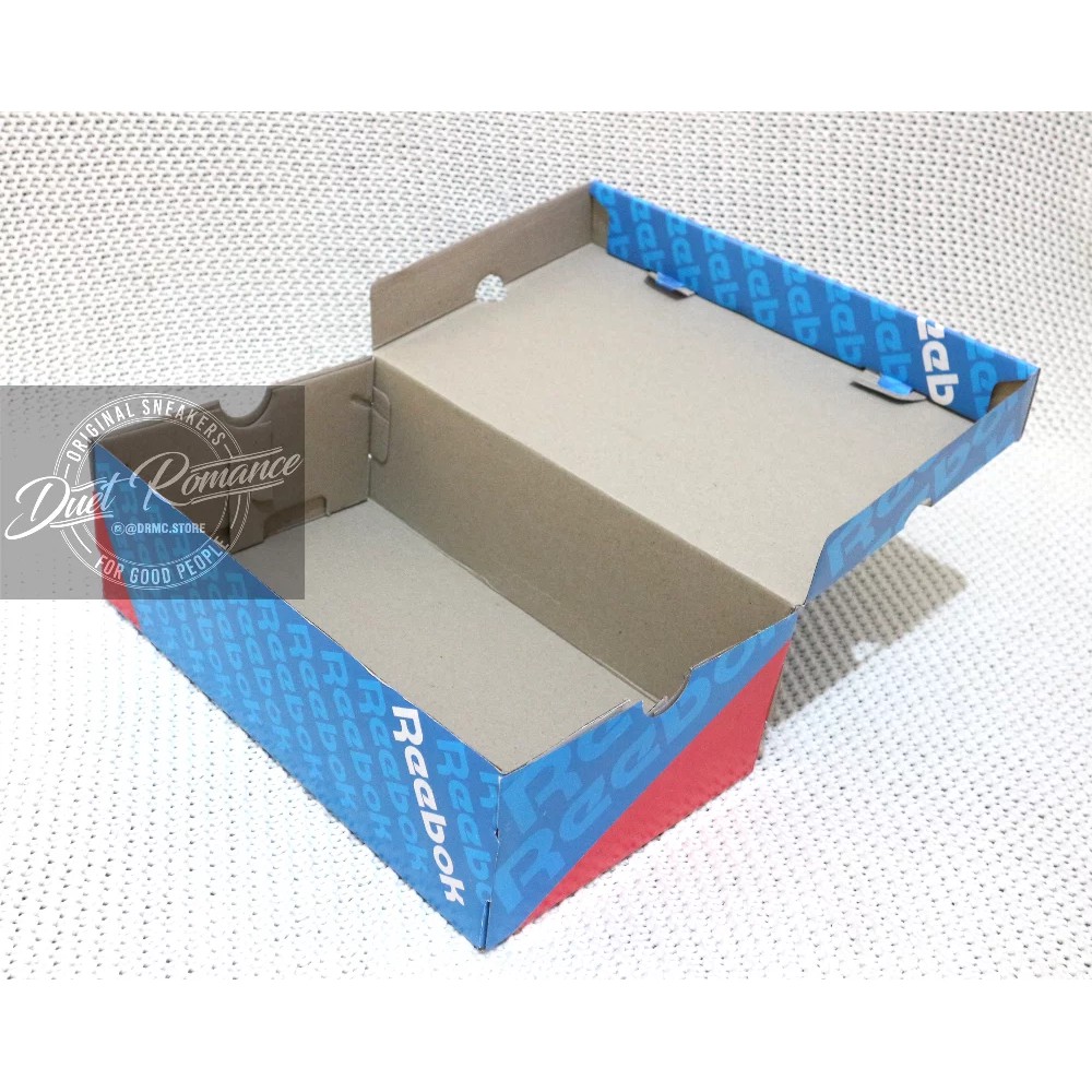 Dus - Kardus - Box - Inner Box - Tempat Sepatu REEBOK Biru  DUPLEX GLOSSY