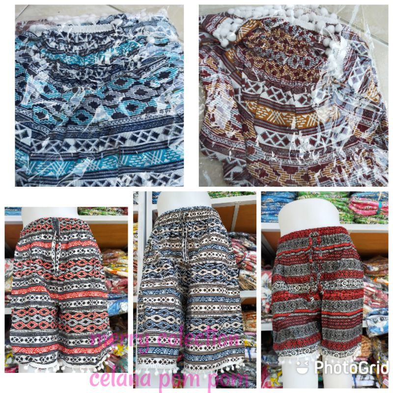 CelanaPomPomBaliPendek