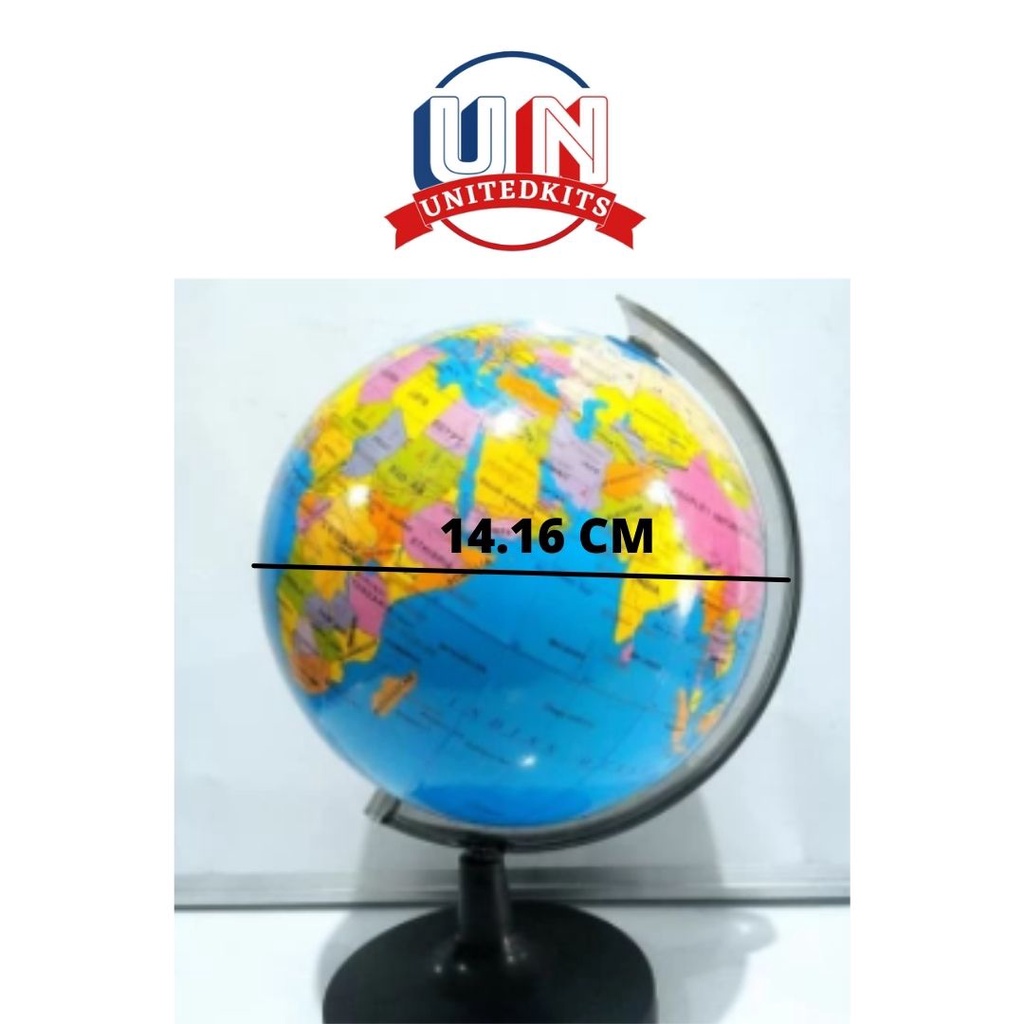 

GLOBE PETA DUNIA AKRILIK UKURAN 14.16 CM UNITEDKITS