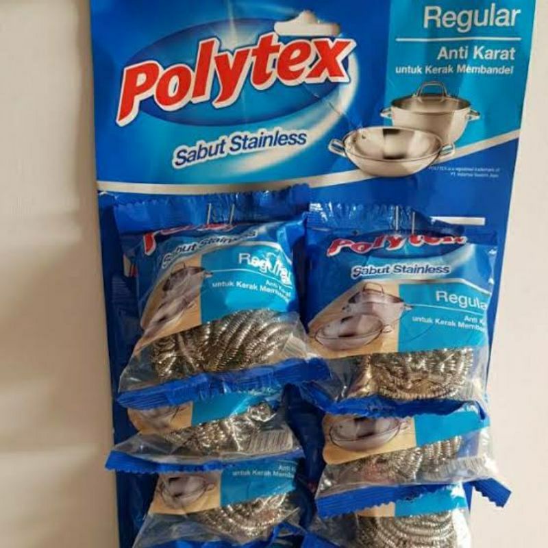 Polytex stainless HARGA GROSIR 1 Lsn sabut cuci piring sabut cuci wajan teflon panci sabut cuci kawat stainlis sabut cuci piring jaring sabut cuci  nylon polytex stainless  polytex kawat stainless polytex