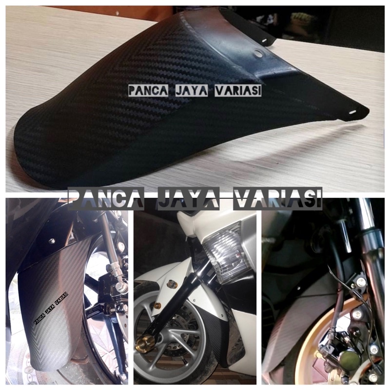 Mudflap Sambungan Spakbor Depan Motor Nmax Lama Nmax New Aerox Karbon Plastik Abs Kualitas Original