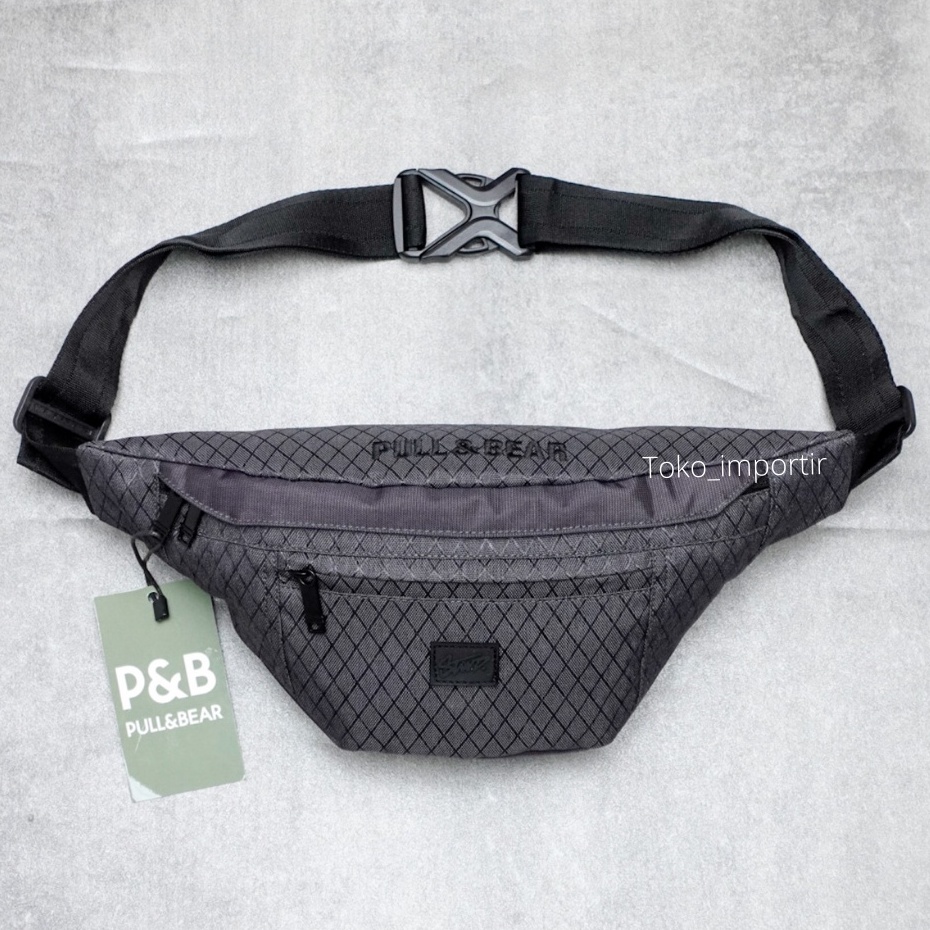 Tas Waistbag Pull&amp;Bear Tas Selempang Pria Import Mirror Original