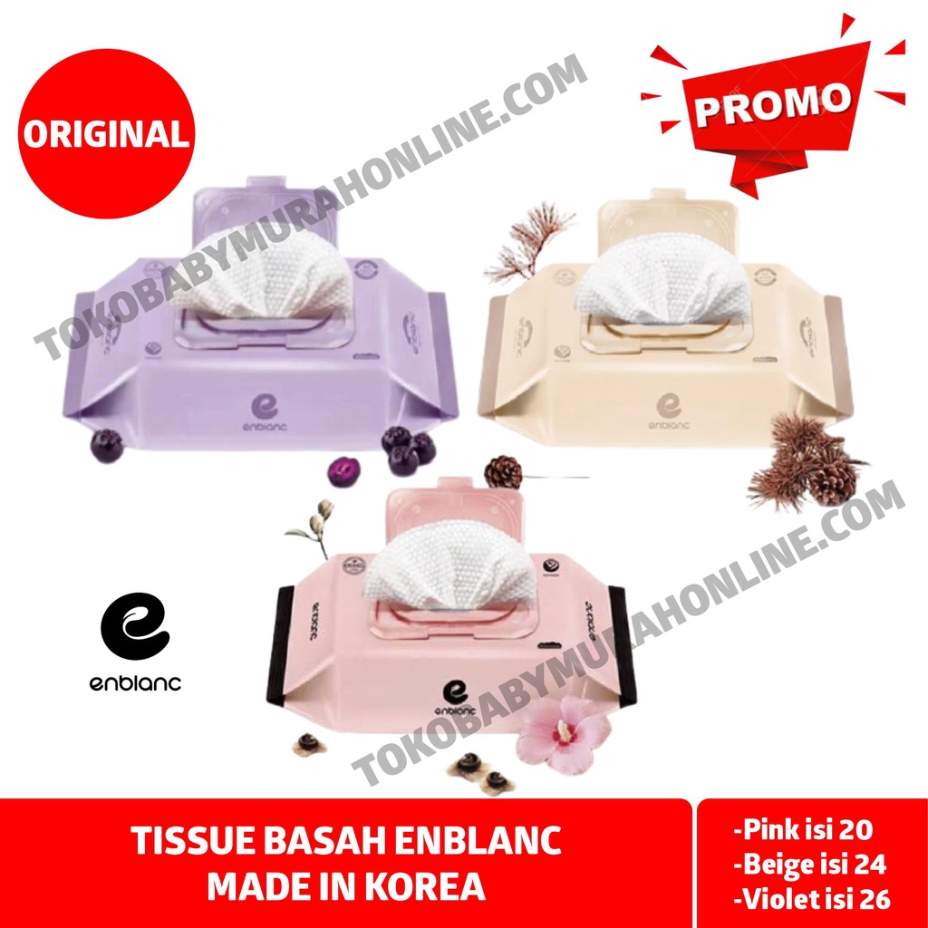 TISSUE BASAH - BABY WIPES ENBLANC INDIPINK 20 SHEET