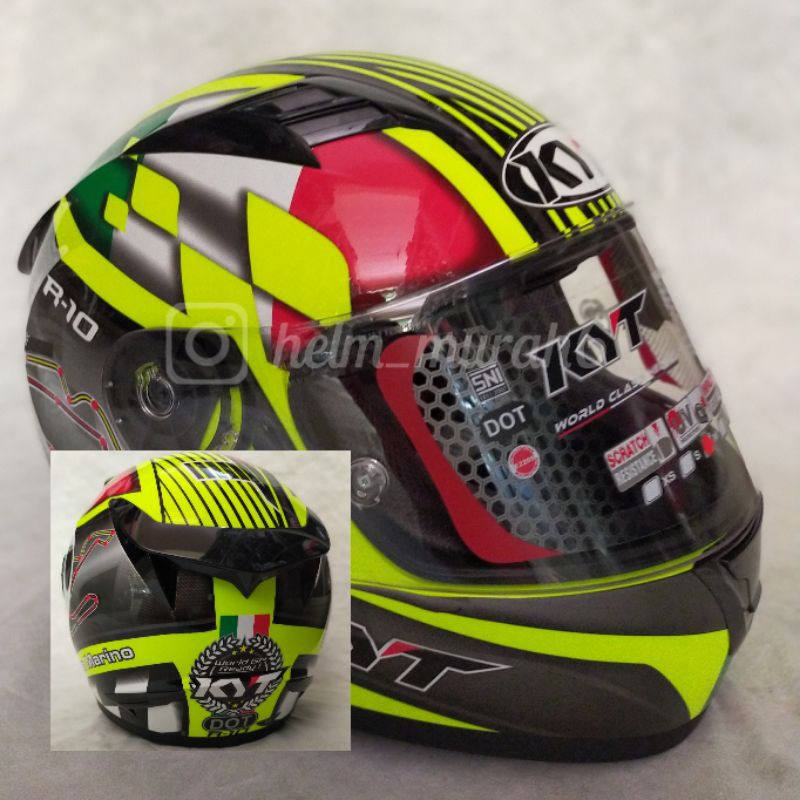 HELM KYT R-10 MOTIF FULL FACE TERMURAH