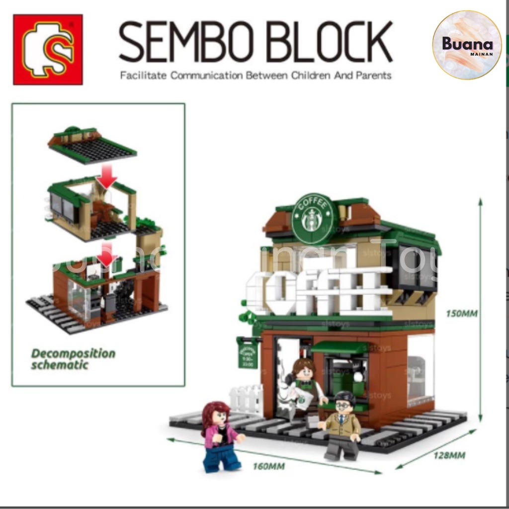 BRICKS SEMBO FRANCHISE BUILDING BRICK CREATOR 601017 MAINAN EDUKASI ANAK COWO CEWE BUILD BLOCKS