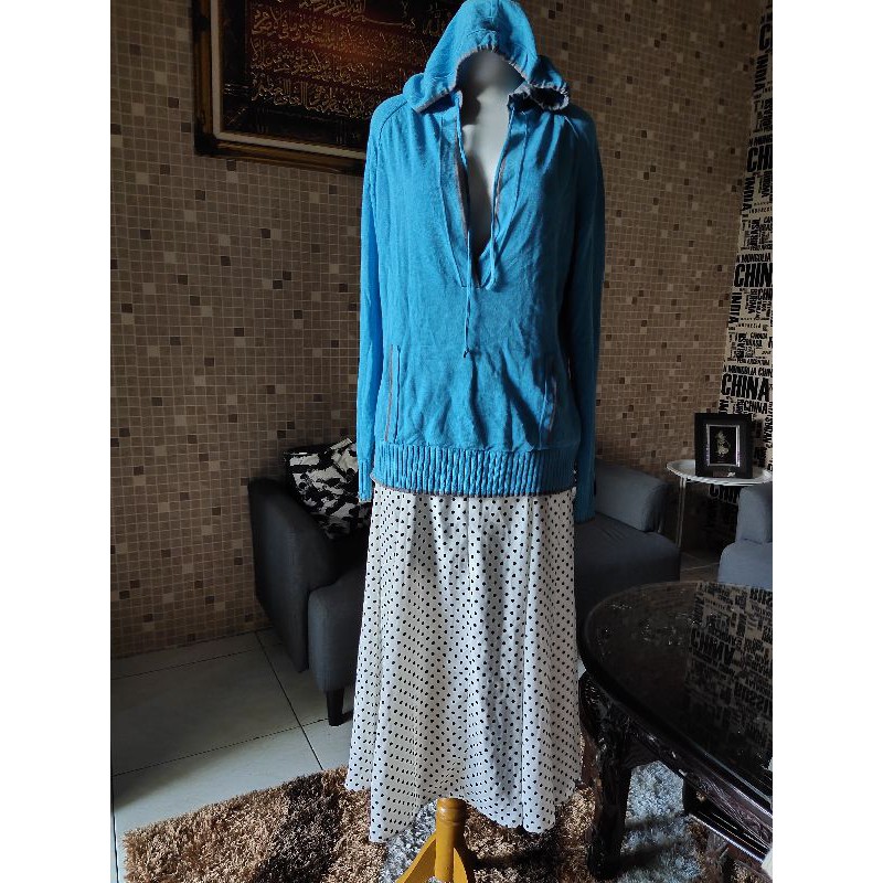 Sweater Rajut Sport Super Adem Hoodie Brand Ori by Eddie Bauer Sport