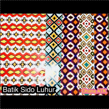 

10 lembar Kertas kado kiky motif Batik Sido Luhur dg 1 motif