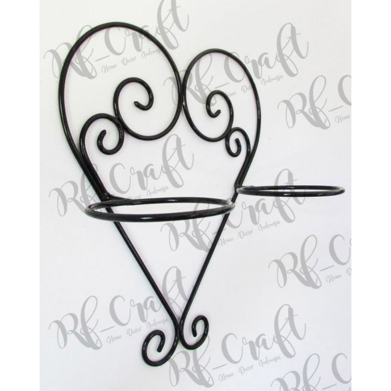 HIASAN DINDING TEMPAT POT BUNGA LOVE TERBARU