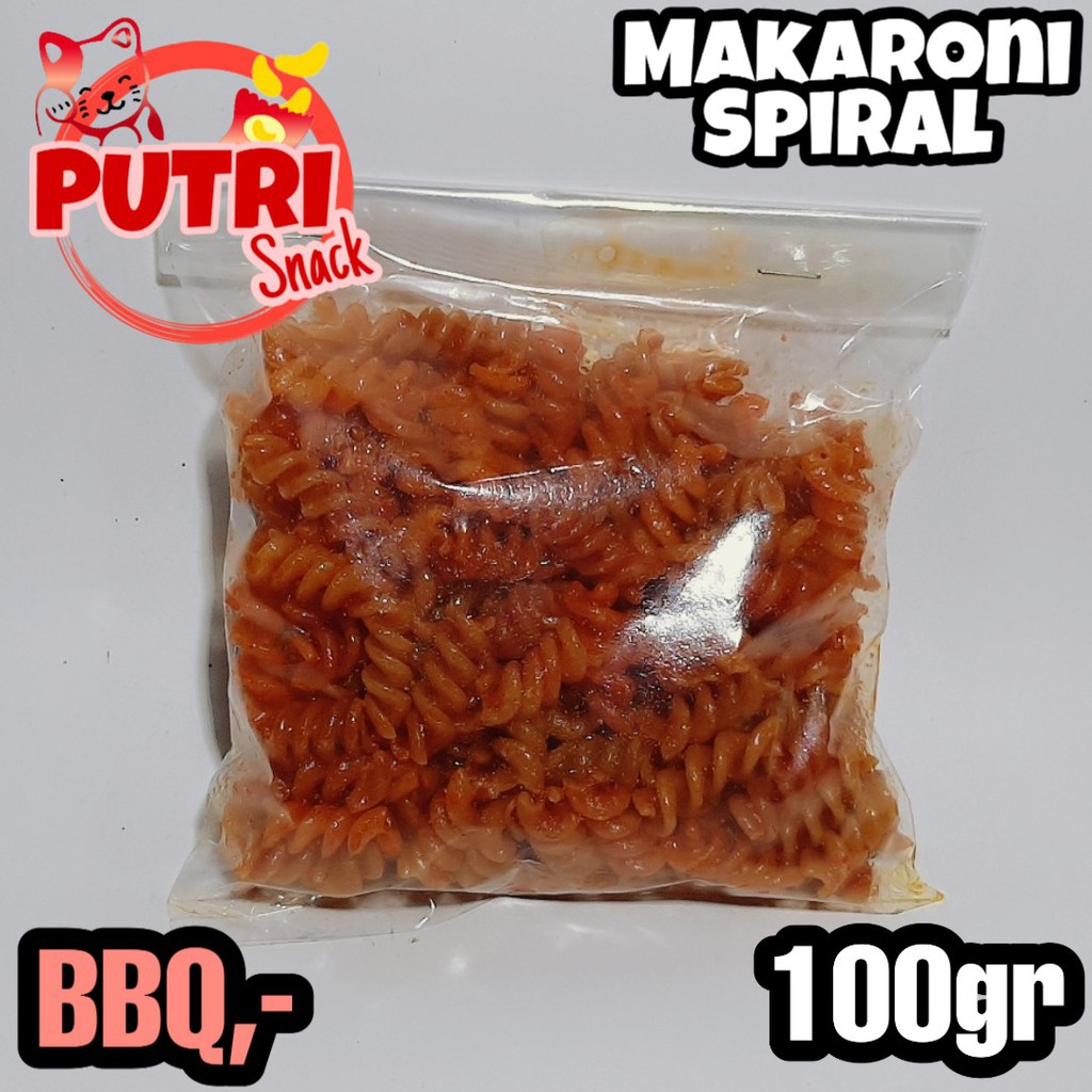 Makaroni Spiral / Makaroni Kriwil / Makaroni Uril 100gr Bumbu Seblak Extra - Khas PUTRI SNACK