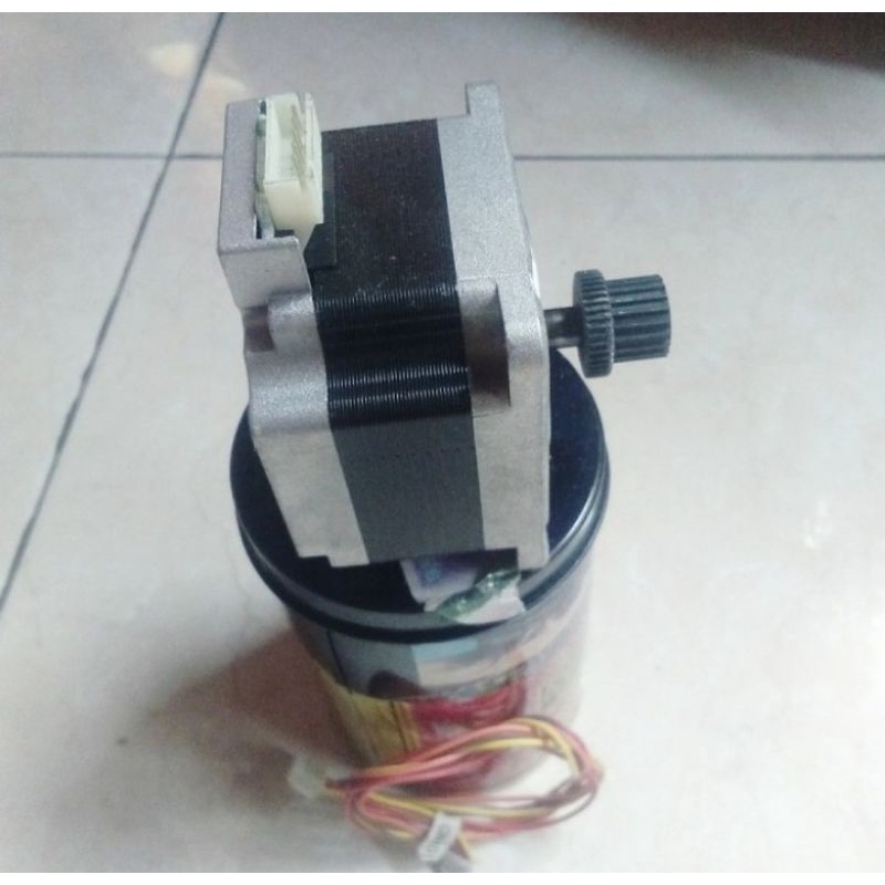 STEPPER NEMA23 MODEL CONEKTOR ASLI ORIGINAL TEGANGAN 12/24VDC 4WIRE