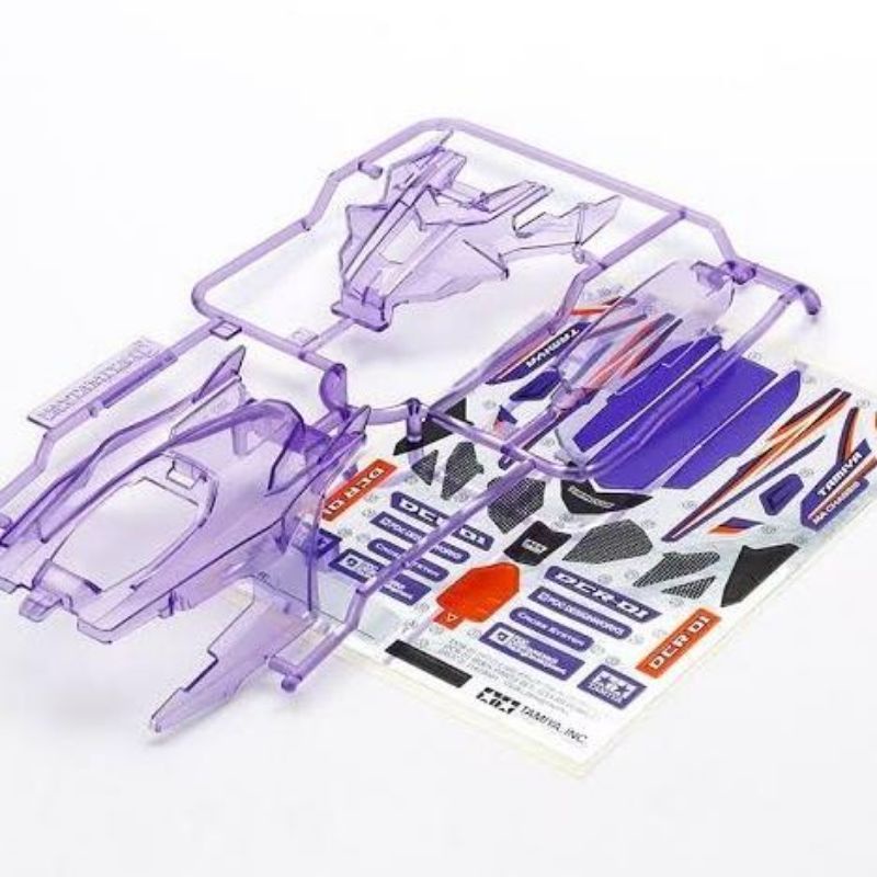 TAMIYA 95373 DCR-01 BODY PARTS SET (CLEAR PURPLE)