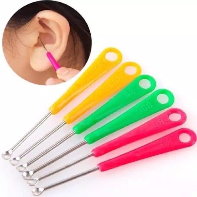 `ღ´ PHINKL `ღ´ korek kuping murah (per pcs) earpick pembersih telinga besi bahan bagus