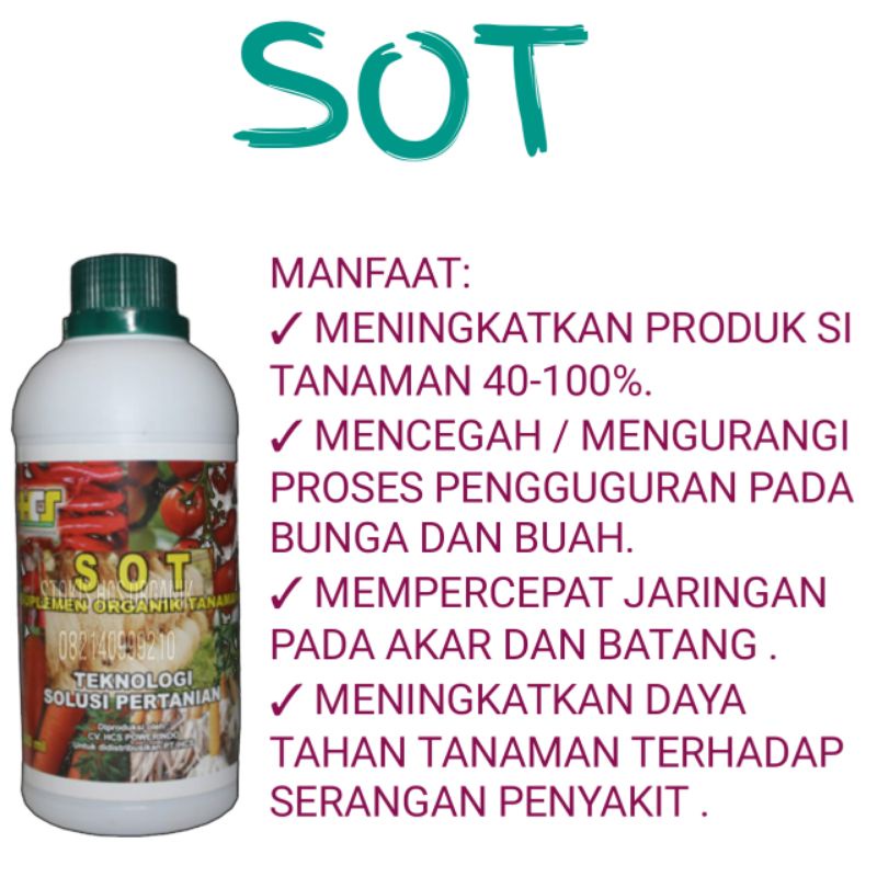 Pupuk organik cair SOT HCS 500ml