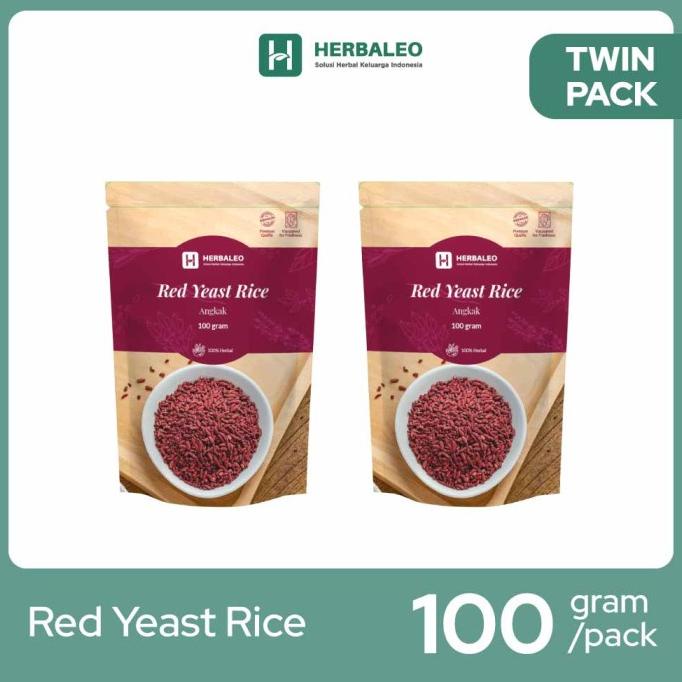 

BIG SALE TWINPACK - HERBALEO RED YEAST RICE 100 GRAM ( ANGKAK ) TERBAIK