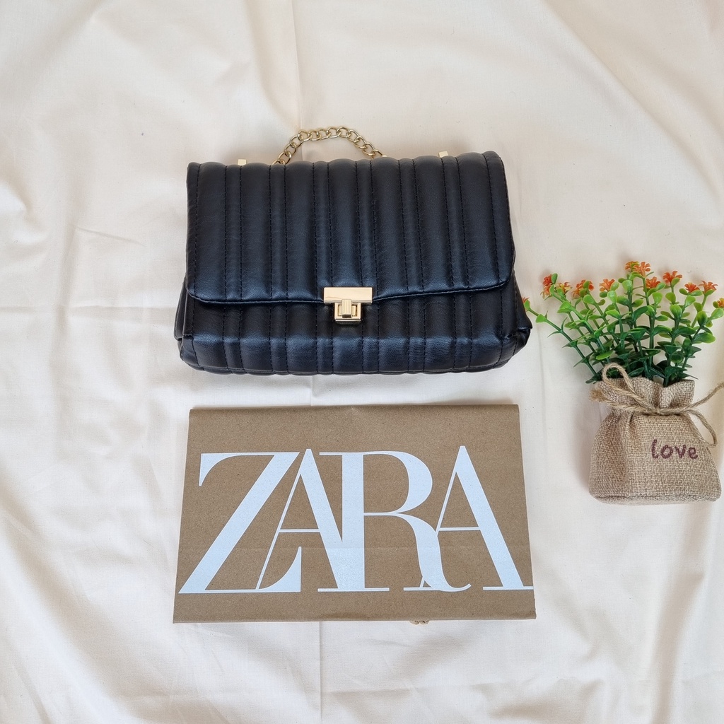 TAS ZARA SELEMPANG WANITA QUILTED SMALL MIDI CROSSBODY