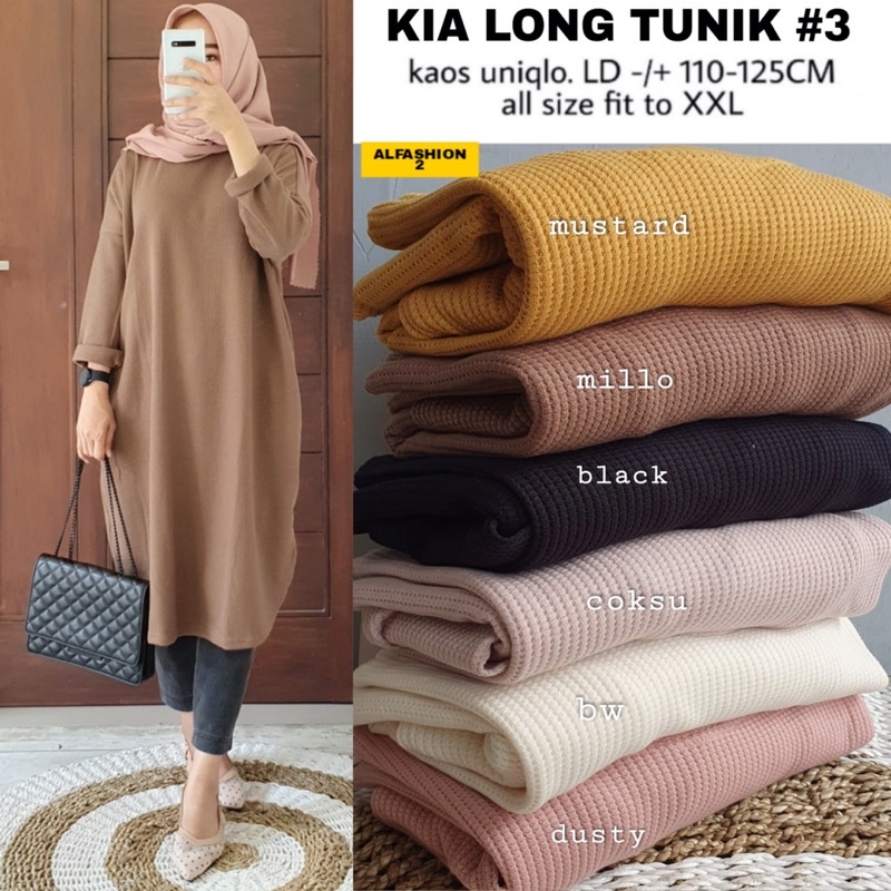 KIA LONG TUNIK 3 NEW ORI BY ALFASHION  • NEW 26/09