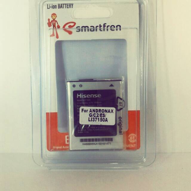 BATRE BATERAI SMARTFREN ANDROMAX G / ES / C2 LI37150A / AD688G ORIGINAL BATTERY