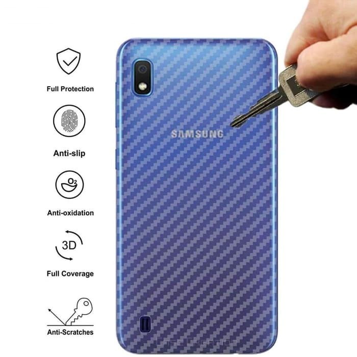 Back Skin Carbon Samsung A10 - Skin Carbon Samsung A10 - SC