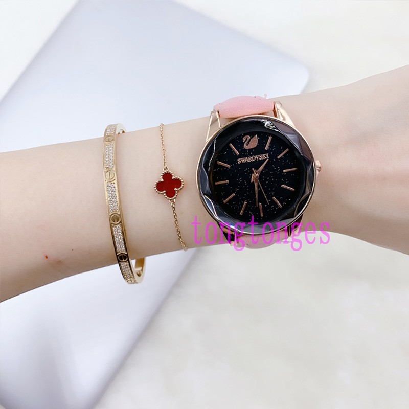 ✅[COD] JAM TANGAN WANITA KULIT MURAH KACA IMPORT READY STOCK