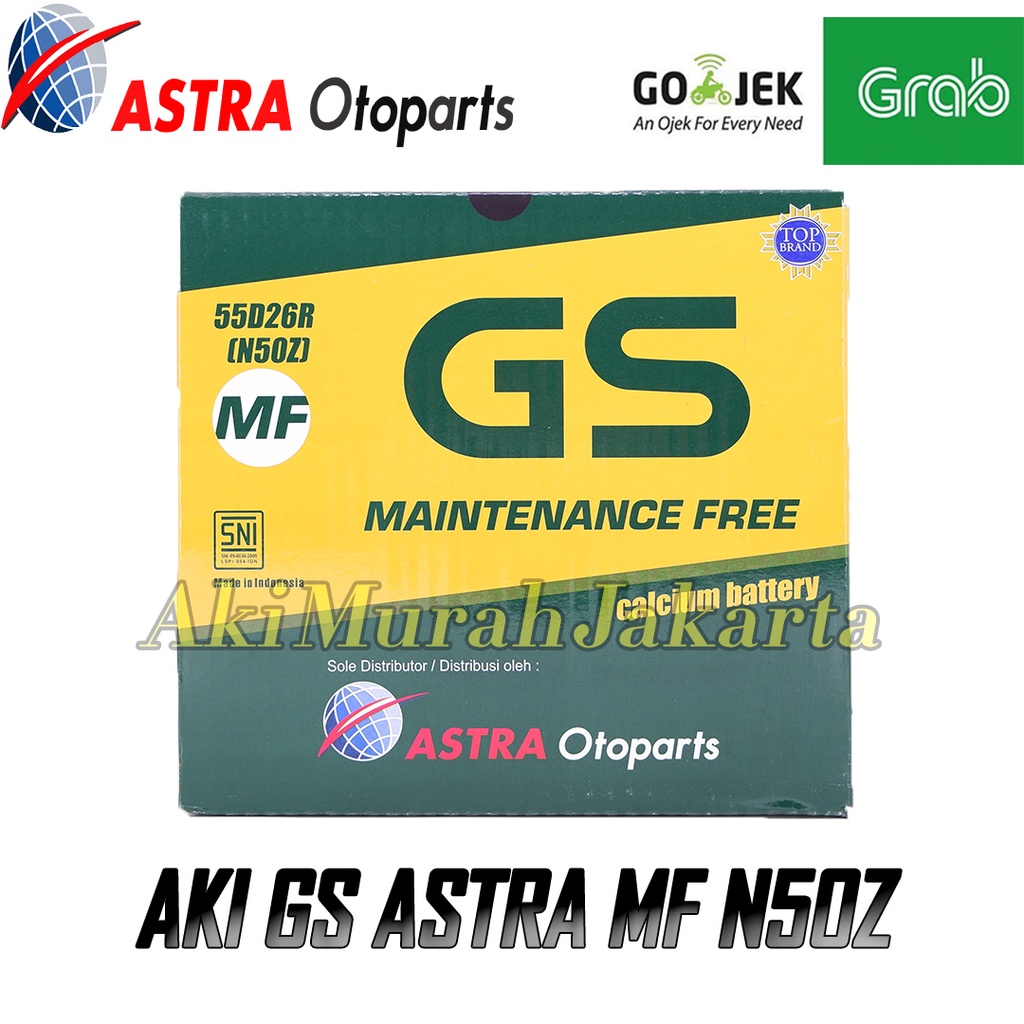 Jual Aki Mobil Hino Dutro GS ASTRA N50Z (Aki Kering) 12V / 60 Ah