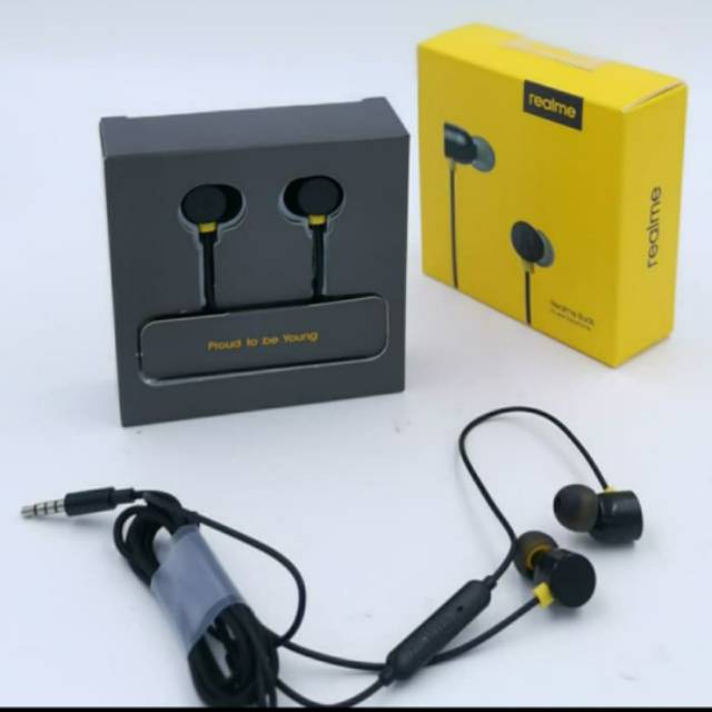 headset REALME +mic headset RMA101 +mic handsfree REALME MANTAP