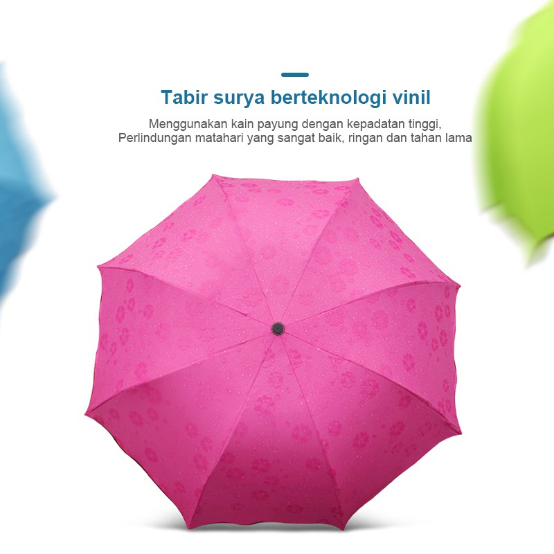 Payung Hujan Magic 3D dengan Motif yang Muncul ketika Basah /3D Payung Lipat Magic Umbrella