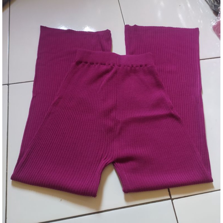 16vaulzesk / Celana Kulot Knit Rajut Berkwalitas Premium