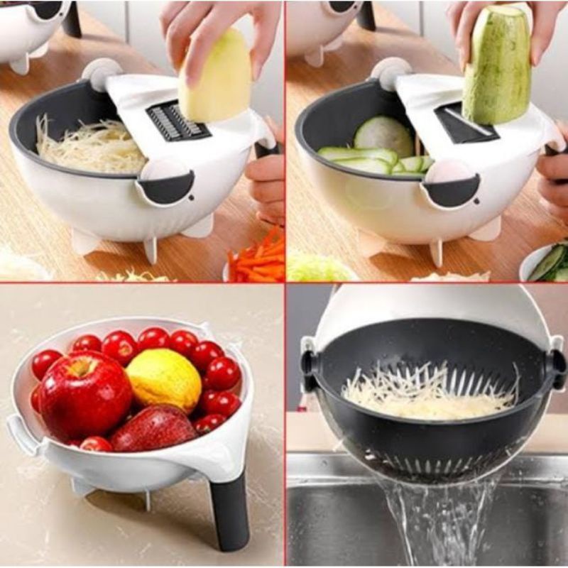 (Alwi)Baskom parutan serbaguna 7 in1