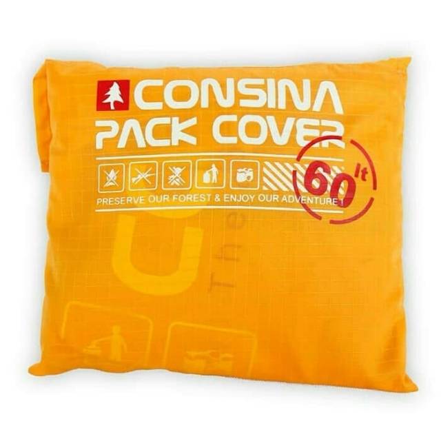 Raincover Coverbag Sarung Pelindung Tas Gunung Consina Original 60L