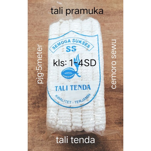 Tali pramuka tali kecil siaga tambang kemah untuk sekolah SD kelas 1-4