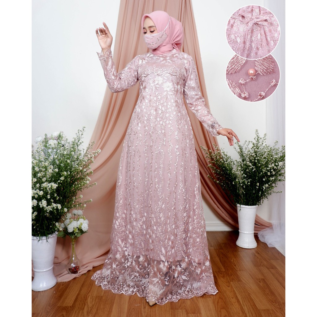 Gamis Aulia Novie / Kebaya Modern / Gamis Pesta Mewah / Kebaya Gamis / Gamis / Kebaya Kondangan