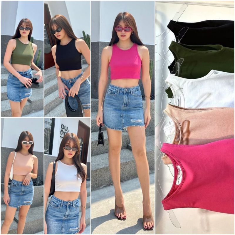 New arrival!!! Ready Promthong croptop import bangkok best seller baju atasan wanita fashion murah b