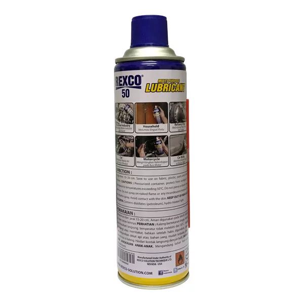 REXCO LUBRICANT 50 / PELUMAS SERBAGUNA ANTI KARAT 500ML