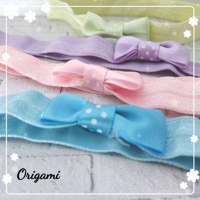 [ORGM] Bandana bayi bando bayi pita mini polka lace