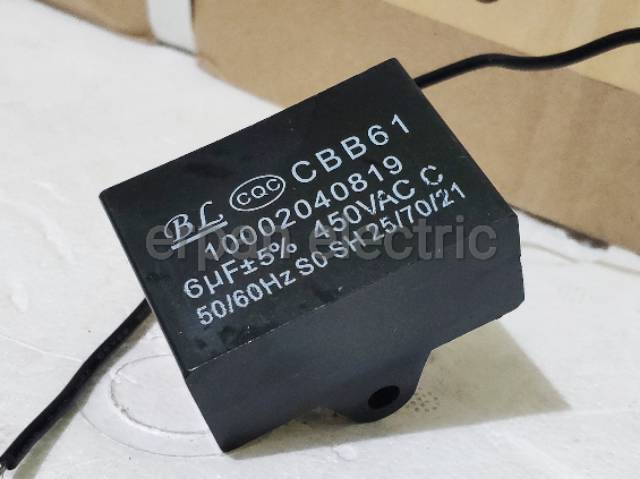 KAPASITOR KOTAK 6uF KABEL