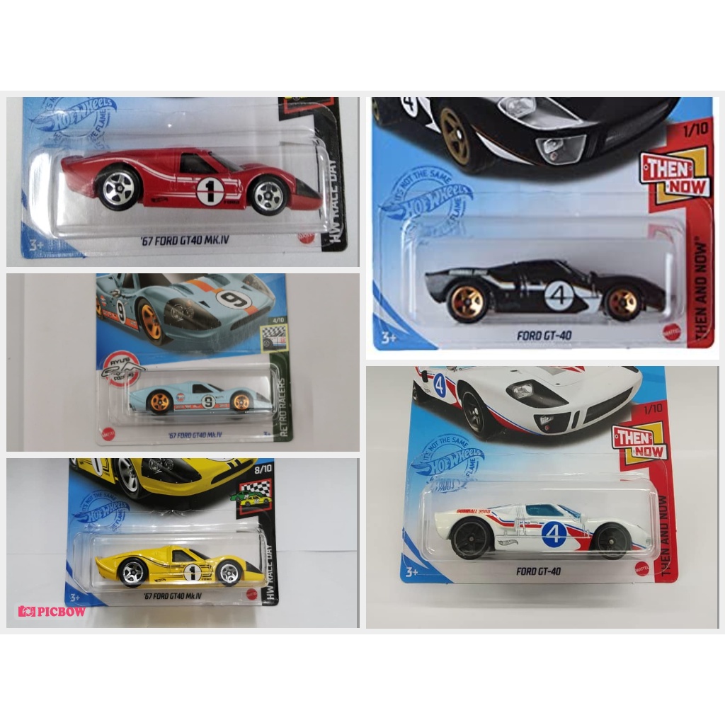 BEST SELLER | Diecast Hot Wheels 67 FORD GT40 MK.IV GULF Kuning Merah Hitam HW Hotwheels Mobil Mainan Anak L M 2021 MK IV