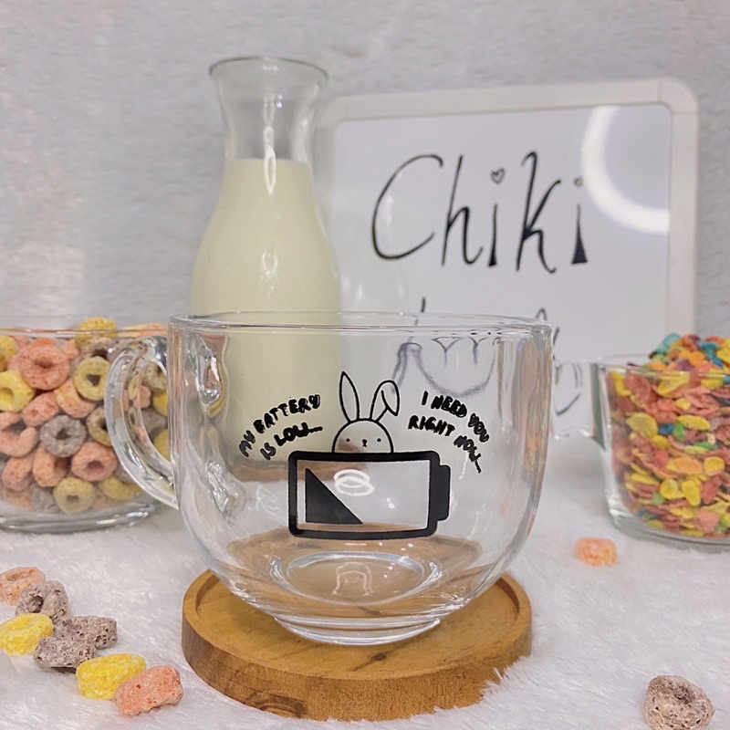 CEREAL MUG SABLON (GLOOMY RABBIT)