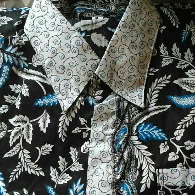 Batik Couple Keluarga Sania Ruffle Ori Ndoro Jowi Dnt Blarak Biru