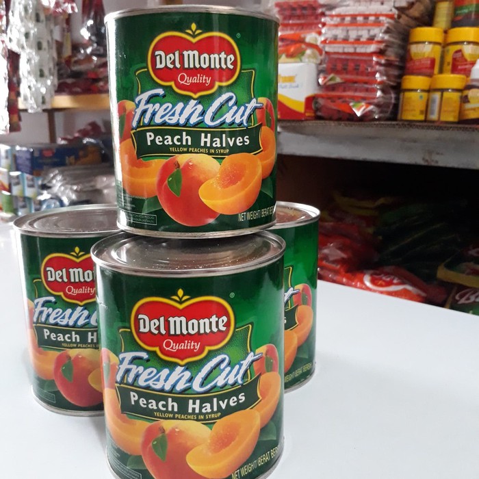 

Delmonte peach halves 825gr