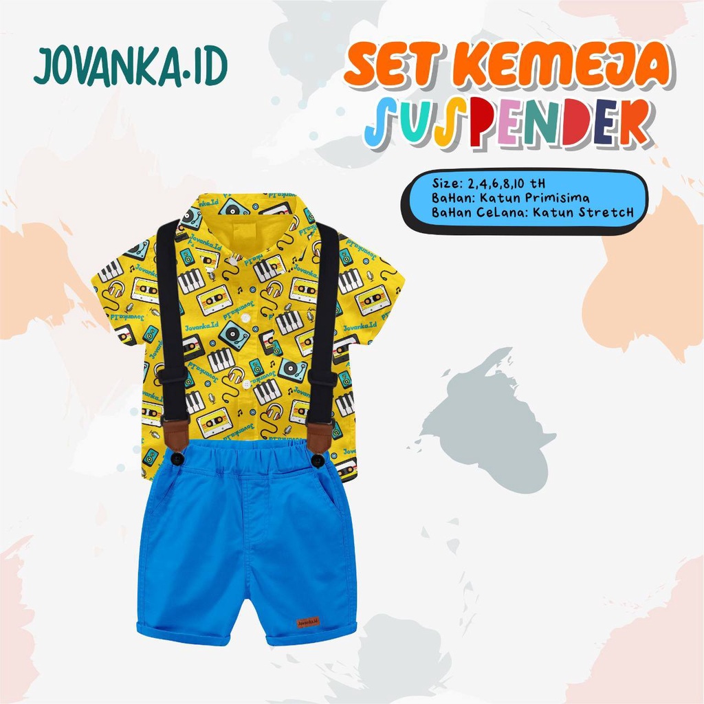 Set Kemeja Suspender Jovanka