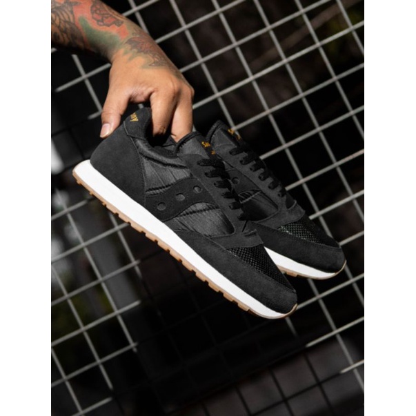 SAUCONY JAZZ VINTAGE BLACK BLACK SOLE GUM