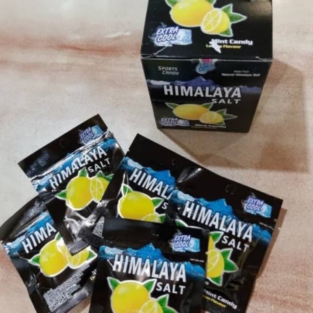 Permen Big Foot Himalaya Salt Lemon Mint Sport Candy 15 gram